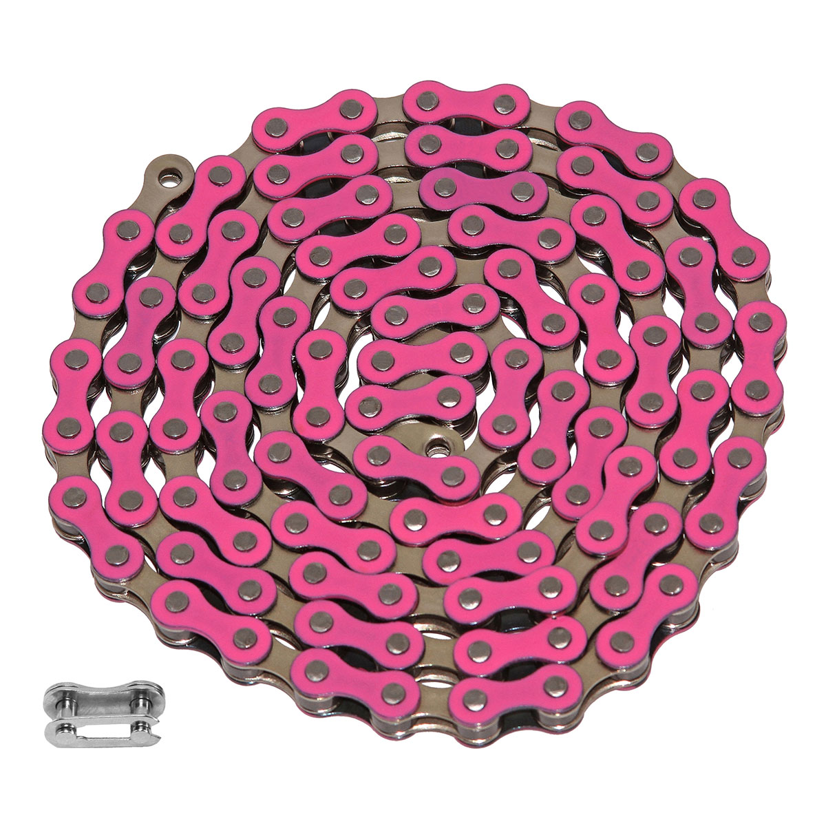 YBN Chain 1/2x1/8x112 1/Speed Pink/Chrome.